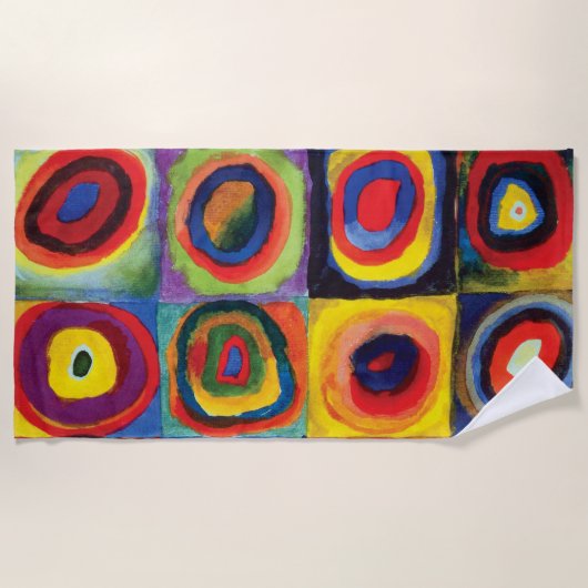 Farbstudie von Wassily Kandinsky Strandtuch (Vorderseite)