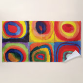 Farbstudie von Wassily Kandinsky Strandtuch (Vorderseite)