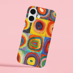 Farbstudie | Wassily Kandinsky iPhone 16 Hülle<br><div class="desc">Farbstudie, Quadrate mit konzentrischen Kreisen (1913) | Wassily Kandinsky's Color Study: Quadrate mit konzentrischen Kreisen ist eine lebhafte Erkundung von Farbe und Form, mit einem Quadrat voller konzentrischer Kreise in einer Reihe von kühlen und kontrastreichen Farben. Jedes Quadrat enthält einzigartige Farbkombinationen, die einen visuellen Rhythmus und Harmonie erzeugen, die Kandinskys...</div>