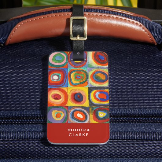 Farbstudie | Wassily Kandinsky Gepäckanhänger (Vorderseite Insitu 2)