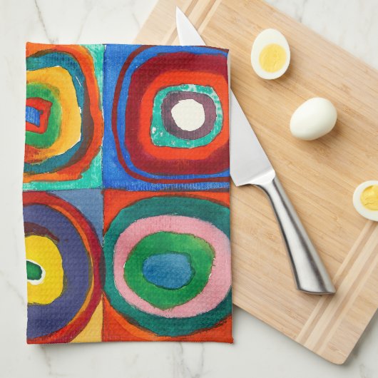 Farbstudie | Wassily Kandinsky Geschirrtuch (Viertel Falte)