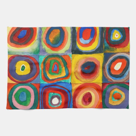 Farbstudie | Wassily Kandinsky Geschirrtuch (Horizontal)