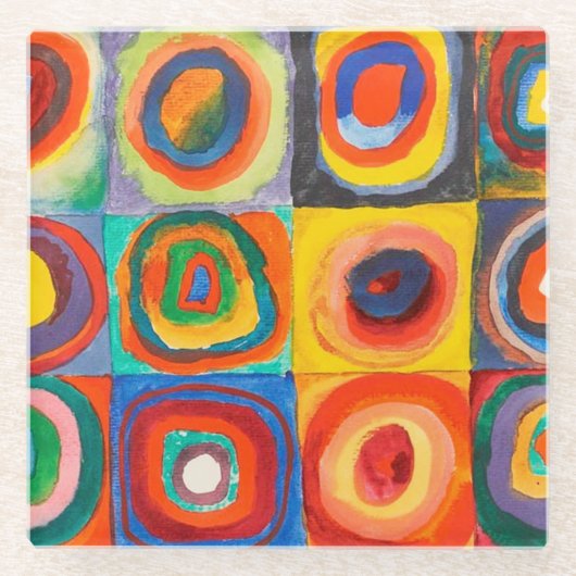 Farbstudie | Wassily Kandinsky Glasuntersetzer (Vorderseite)