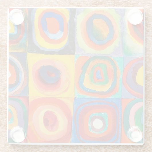 Farbstudie | Wassily Kandinsky Glasuntersetzer (Rückseite)