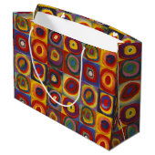 Farbstudie - Wassily Kandinsky Große Geschenktüte (Rückseite Schrägansicht)