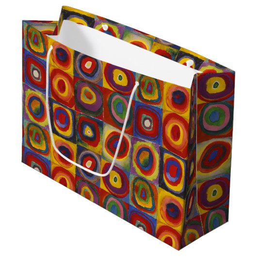 Farbstudie - Wassily Kandinsky Große Geschenktüte (Vorderseite Schrägansicht)