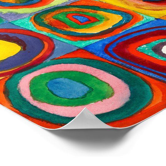 Farbstudie | Wassily Kandinsky Poster (Ecke)