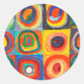 Farbstudie | Wassily Kandinsky Runder Aufkleber (Vorderseite)