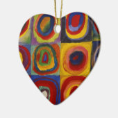 Farbstudie zu den Quadratzunden Keramik Ornament (Links)