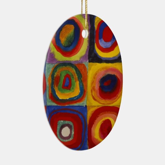 Farbstudie zu den Quadratzunden Keramik Ornament (Rechts)