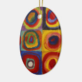 Farbstudie zu den Quadratzunden Keramik Ornament (Links)