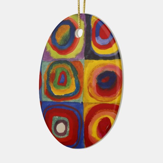 Farbstudie zu den Quadratzunden Keramik Ornament (Links)