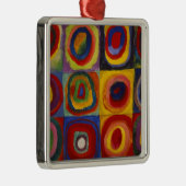 Farbstudie zu den Quadratzunden Ornament Aus Metall (Rechts)