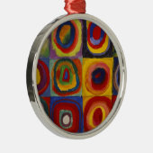 Farbstudie zu den Quadratzunden Ornament Aus Metall (Rechts)