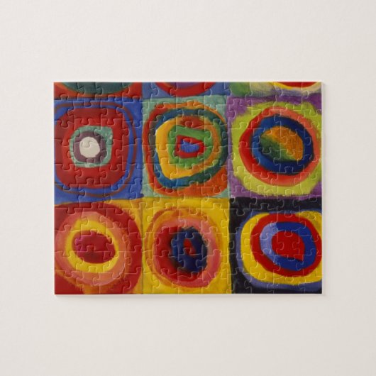 Farbstudie zu den Quadratzunden Puzzle (Horizontal)