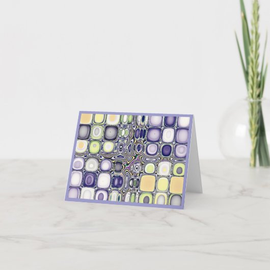 Farbstudien...Blue Agate Note Card Karte (Vorderseite)