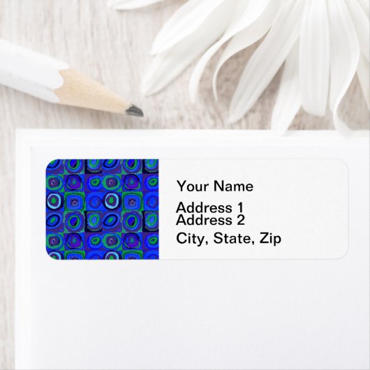 Farbstudien Quadrate Squares Blue Circles (Insitu)