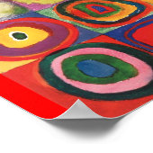 Farbstudium Quadrat - farbige Kunst Poster (Ecke)