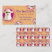 Farbsunglaschen Schafe Strickhaut Visitenkarte (Vorne/Hinten)