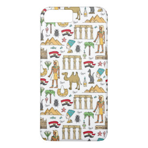 Farbsymbole von Ägypten-Muster Case-Mate iPhone Hülle