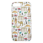 Farbsymbole von Ägypten-Muster Case-Mate iPhone Hülle (Rückseite)