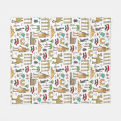 Farbsymbole von Ägypten-Muster Fleecedecke (Vorderseite (Horizontal))