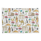Farbsymbole von Ägypten-Muster Kissenbezug (Rückseite-Rechts)