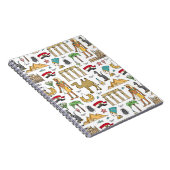 Farbsymbole von Ägypten-Muster Notizblock (Rechte Seite)