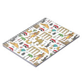 Farbsymbole von Ägypten-Muster Notizblock (Linke Seite)