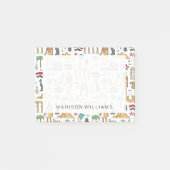 Farbsymbole von Ägypten-Muster Post-it Klebezettel (Vorderseite)