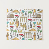 Farbsymbole von Ägypten-Muster Wandteppich (Vorderseite (Horizontal))