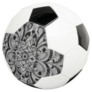 Farbsymphonie Mandala – Kräftige psychedelische Bl Fußball