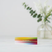 färbt dünne Visitenkarte (Stehend Vorderseite)