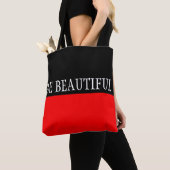 Färbt einfach FEUER ROT u. Ihren Text Tasche (Von Nahem)