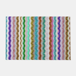 Färbt mit schmarotzerartigen Streifen Fußmatte