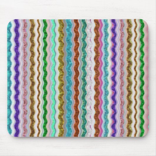 Färbt mit schmarotzerartigen Streifen Mousepad (Vorne)