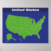 Farbtabelle der Staaten Poster (Vorne)