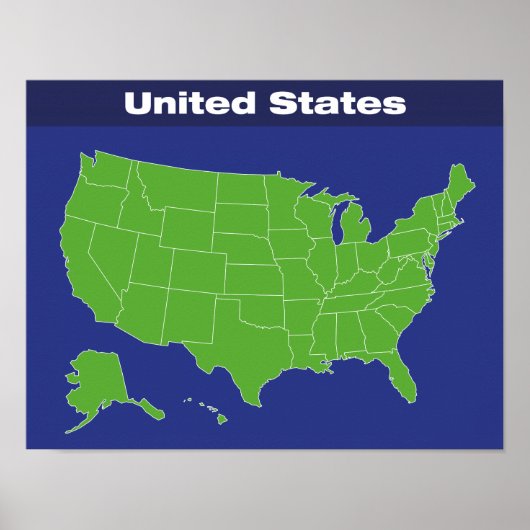 Farbtabelle der Staaten Poster (Vorne)