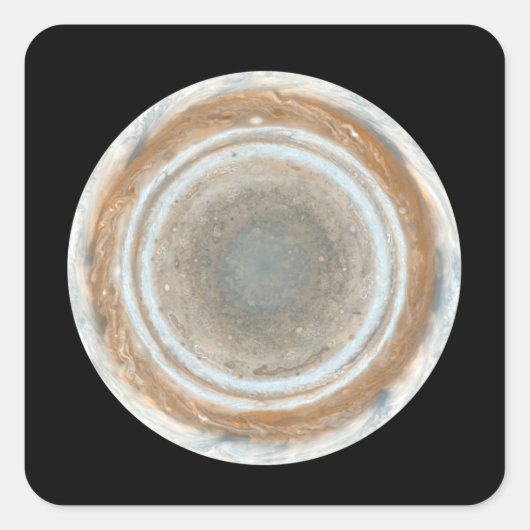 Farbtabelle des Jupiters Quadratischer Aufkleber (Vorderseite)