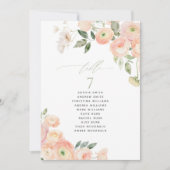 Farbtabelle und grün Tischnummer (Vorderseite)