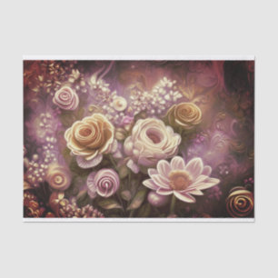 Farbtafel für die kunstvolle Acryl-Blume Seidenpapier