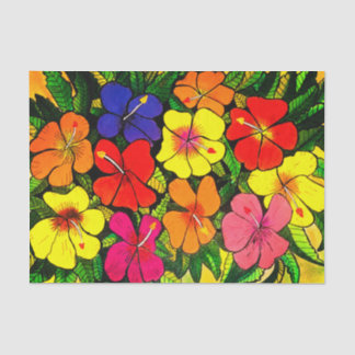Farbtafel für Hibisken Seidenpapier