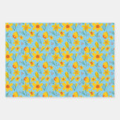 Farbtafel mit gelben und orangefarbenen Farbtönen Geschenkpapier Set (Vorderseite 3)