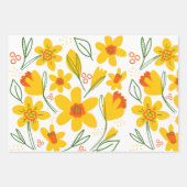 Farbtafel mit gelben und orangefarbenen Farbtönen Geschenkpapier Set (Vorderseite)