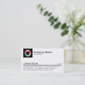 Farbtafel - Schwarz - Symbol für die Farbanzeige Visitenkarte (Stehend Vorderseite)