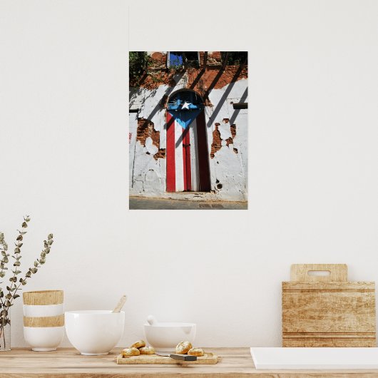 Farbtafel von Puerto rico Poster (Küche)