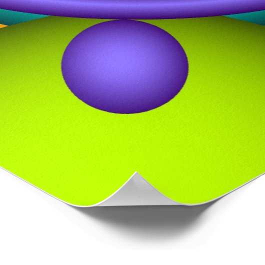 Farbtanz, abstrakter Kaleidoskop Wallart Poster (Ecke)