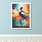 Farbtanz Leinwanddruck (Insitu (Holzboden))