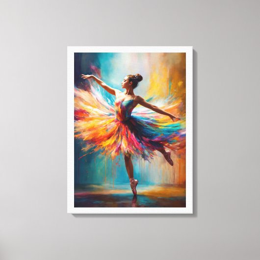 Farbtanz Leinwanddruck (Vorderseite)