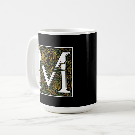 FarbTasse des Monogramm-M Kaffeetasse (Vorderseite Links)